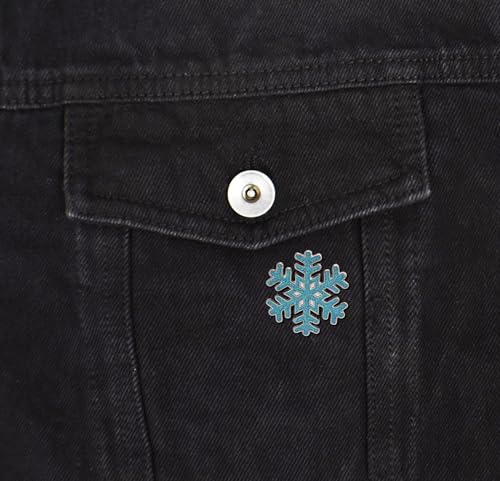 Image of Snowflake Glitter Soft Enamel Pin