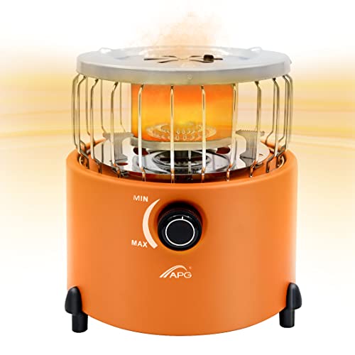 APG Portable 2 In 1 Camping Stove Gas Heater Outdoor Warmer Butane Tent Heater Cooking System