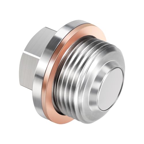 DEEFILL M22x1.5 Stainless Steel Magnetic Front/Rear Differential Drain Plug, Transfer