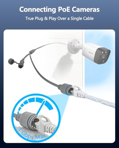 Cable Ethernet Cat 5e exterior e interior OOSSXX de red de 100 pies 5