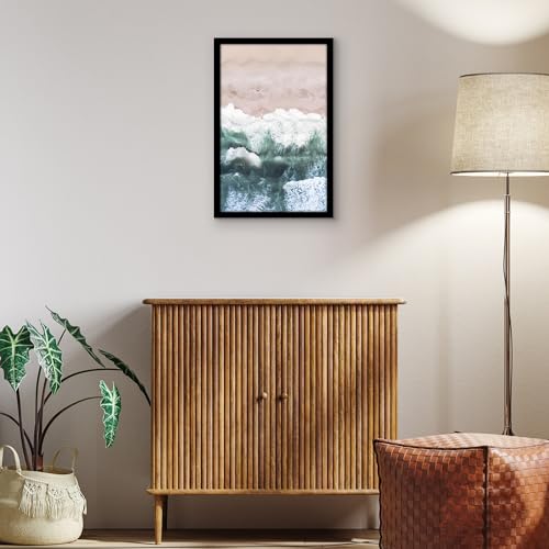 Americanflat 14x22 Picture Frame with Polished Plexiglass - Black Picture Frame - Wide Photo Frames Made of Engineered Wood for Vertical or Horizontal Wall Display - Epic Collection - Black