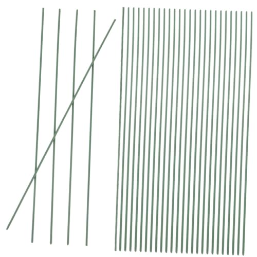 CIYODO Sturdy Metal Flower Rods 100pcs Wire Stems for Floral Arrangements Decorative Projects