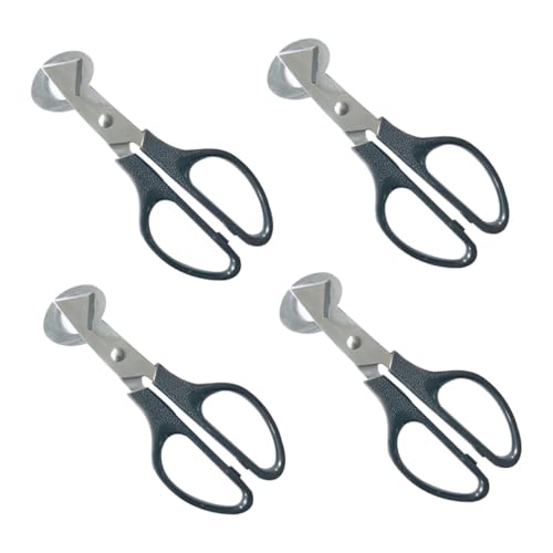 OUNONA 4pcs Eggshell Cutter Non Slip Handle Quail Egg and Pigeon Egg Scissors for Kitchen Use Tool