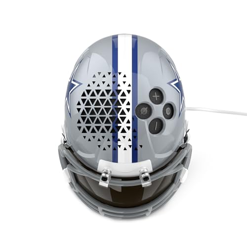 Image of NFL Echo Dot Bundle: Includes Echo Dot | Charcoal and Limited-Edition NFL Helmet Stand | Dallas Cowboys