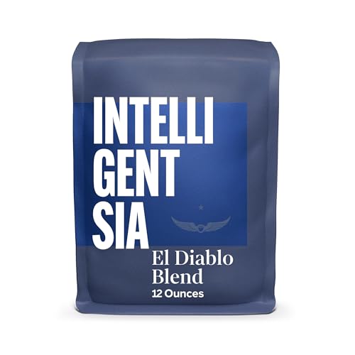 Intelligentsia Coffee, Dark Roast Whole Bean Coffee, 100% Arabica Coffee - El Diablo Blend 12 Ounce Bag