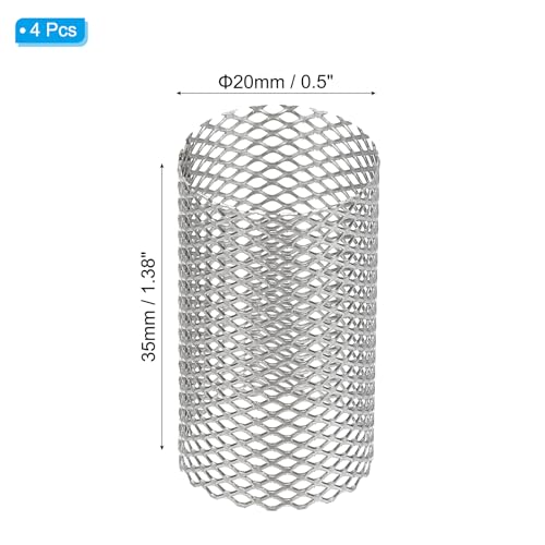 Image of PATIKIL 4 Pcs 20mm OD Strainer Mesh, 35mm H Screen Y Shaped Strainer Filter Valve Mesh Screen 304 Stainless Steel Strainer Mesh for Debris Pump Water Oil Separation
