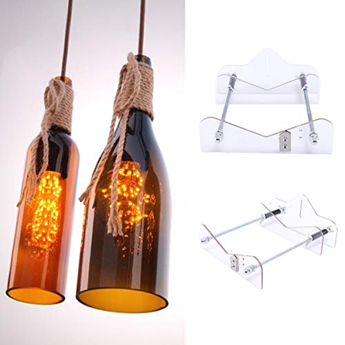 HEALLILY Cortador de Garrafas Cortador de Vidro de Metal Cortador de Garrafas Quadrado Ferramenta de