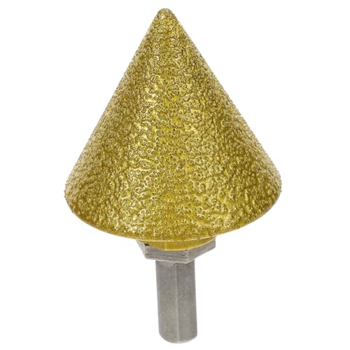 CIYODO 2 Inch Dry Diamond Chamfer Drill Bit Tile and Counter Hole Trimming Hexagonal Handle Diamond Grinding