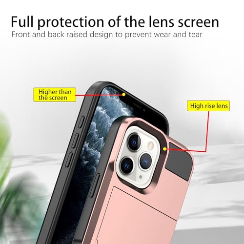 Coque iPhone 11 Pro antichoc or rose résistant aux rayures avec vitre - 5