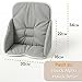 Sitzverkleinerer für Hochstuhl Baby Sitzkissen Stuhl - Kinder Sitzauflage für Hauck und Stokke Kinderhochstuhl High Chair Cover für Kinderstuhl Babystuhl und Hochstühle Beige mit Weiß Sternen