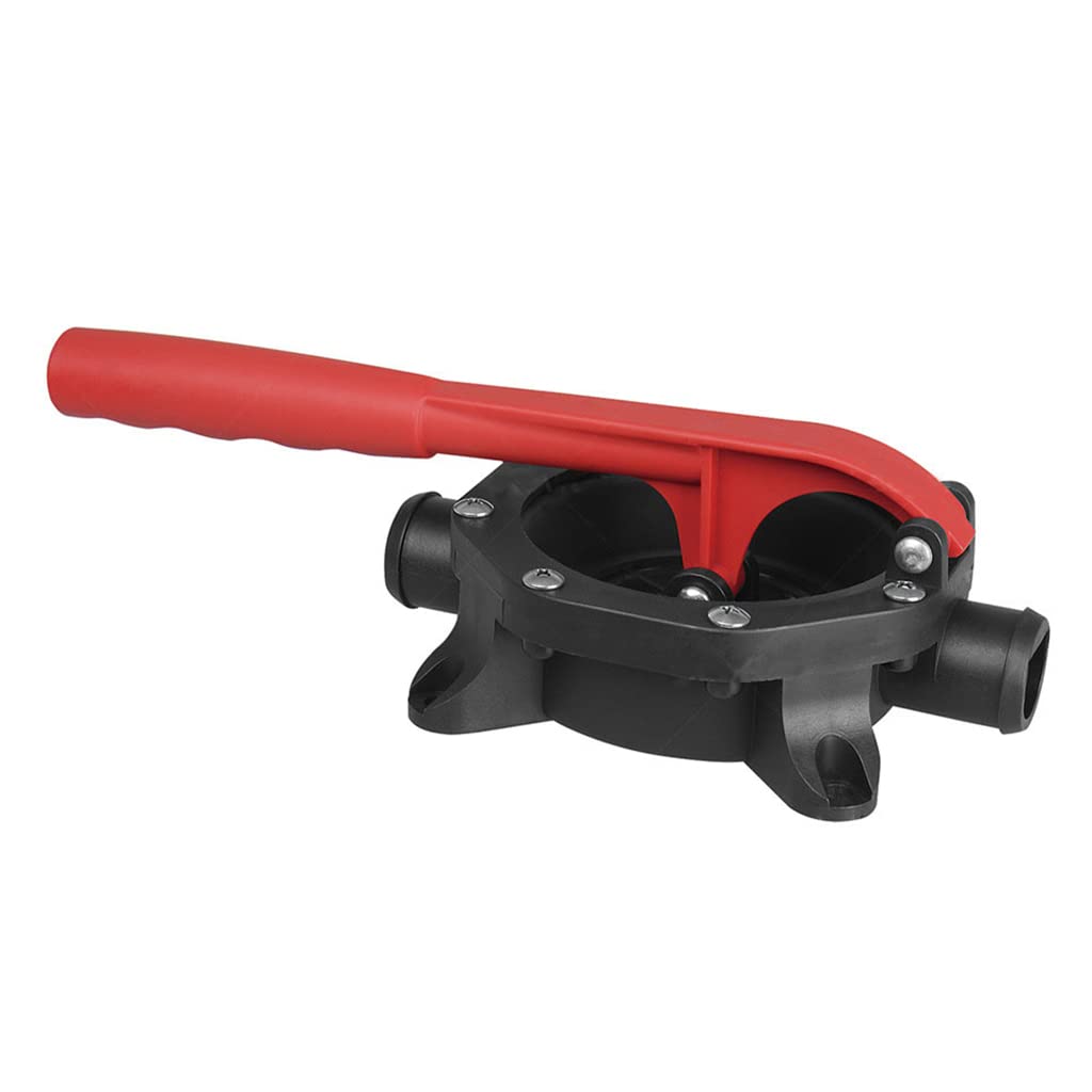 Motor de transferencia de agua manual con asa para barcos, kayaks, canoas, botes, bomba manual autocebante para yate, bomba de agua manual