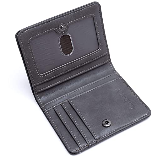 Image of Alldaily Small RFID Wallet for Women Slim Compact Bifold Pocket Ladies Travel Mini Purse (Grey)
