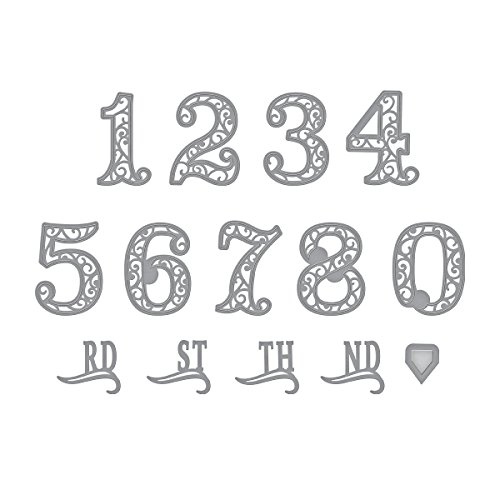 Spellbinders Shapeabilities Filigree Numbers Etched Wafer Thin Die