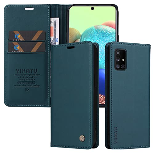 Capa Carteira Flip para Samsung Galaxy A71 Capinha de Couro com Suporte de Cartão Suporte Magnético