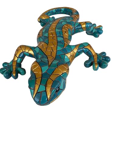 Idée cadeau originale : salamandre turquoise Barcino Designs Carnival 36 cm - 2