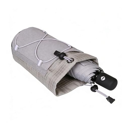 Mochila con correa de hombro y soporte para teléfono impermeable gris para viajes y turismo