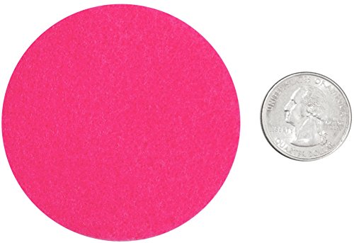 Image of Playfully Ever After Black, Pink, Turquoise & White Craft Felt Circles (2.5 Inch - 48pc)
