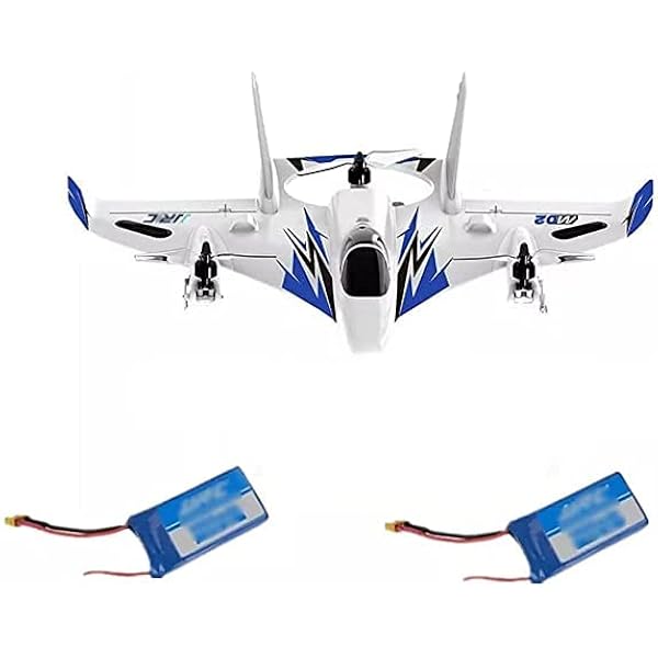 RC flygplan, 2.4 GHz Brushless vertikal lansering och landning plan med fjärrkontroll, justerbar roder, Brushless lätt att flyga RTF skum RC flygplan