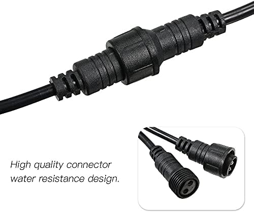 Multibao 3M/9.8FT Extension Wire Cable for Festoon Party Heavy Duty String Lights Outdoor