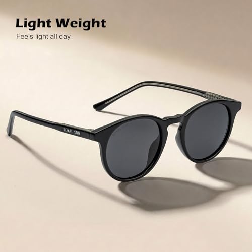 Image of ROYAL SON Polarized Stylish Sunglasses | UV Protection | Round | Classic | Men & Women | Small | SG-RS1111