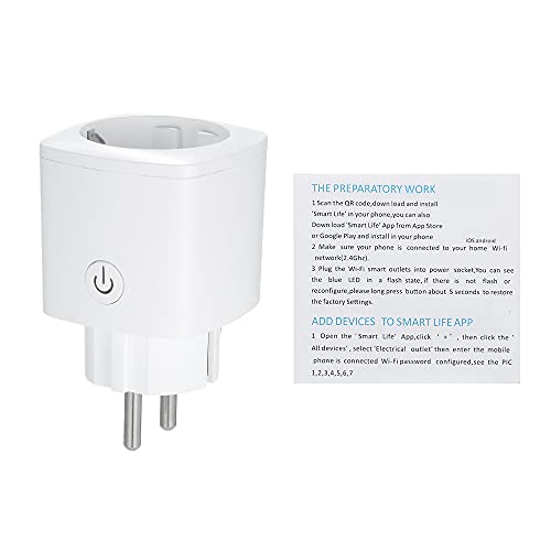 16A Smart Power Plug Tomada Inteligente Tomada WIFI para Tomada Inteligente Doméstica Tomada APP Con