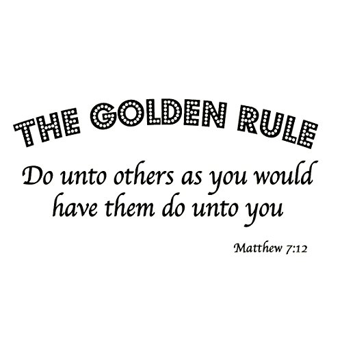 The Golden Rule Do Unto Others As You Would Have Them Do Unto You Matthew 7 12 Bible Scripture Christian Vinyl Wall Art Quote Buy Online In United Arab Emirates At