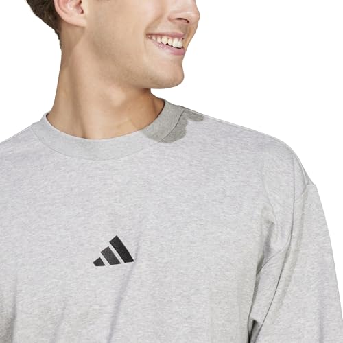 Image of adidas Mens Cotton M Feelcozy Swt Crew Neck Sweatshirt