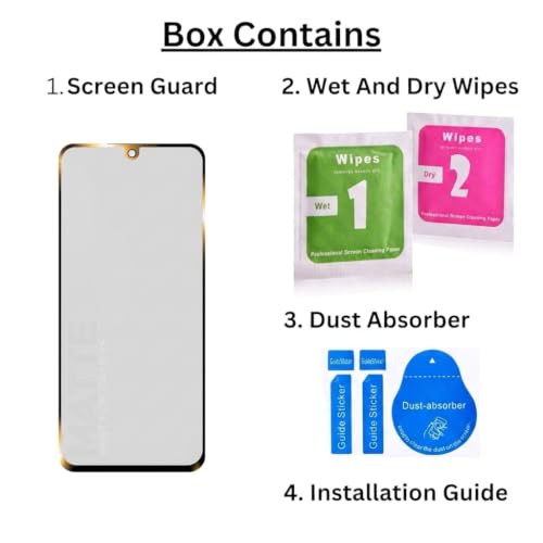 Image of compatible with Samsung Galaxy S26 Ultra 5G Matte Anti Fingerprint Scratch Resistant Tempered Glass screen guard protector [With Warranty] Full Edge to Edge 9H with Easy Installation kit