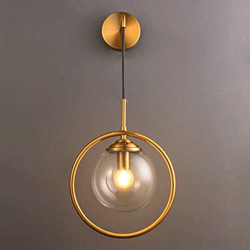 Lampe murale d'intérieur LED ronde style minimaliste pour décoration escalier et café
