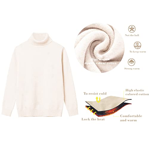 Girl Turtleneck Sweaters Pullover Knitted Long Sleeve Solid Color Kids Winter Tops Clothes #TOP3
