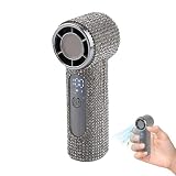 Mini ventilatore portatile completo, 2026, con display digitale ricaricabile portatile USB per turbo fan bling strass ventola mini spiaggia portatile estate con per DIAMOND poc