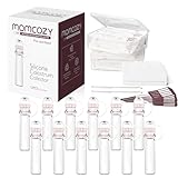 Momcozy Colostrum Collector Reusable Breast Milk Collector with Storage Case and Cotton Wipe, Portable Colostrum Container BPA Free, Multi-Use Collector 5ml-12pcs