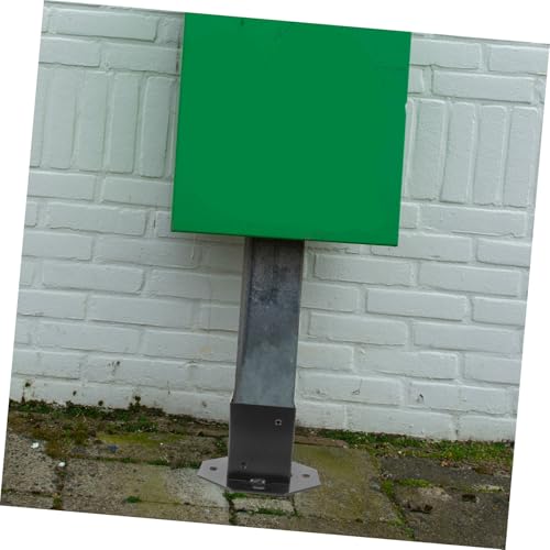 Base cuadrada resistente para postes de terraza con protector de soporte para buzón 6