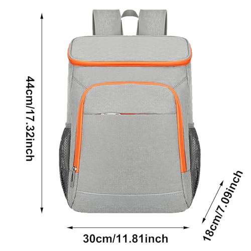 Large Insulated Cooler Backpack - 30 Can Leakproof Lunch Bag with Cooling Pockets, Lightweight Thermal Daypack for Work, Camping, Beach, Travel and Outdoor Activities2