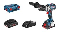 Bosch Professional 18V System Akku Schlagbohrschrauber GSB 18V-110 C (max. Drehmoment 110 Nm, inkl. 2x 4.0Ah ProCore18V Akku, Schnellladegerät GAL 18V-40, L-BOXX)
