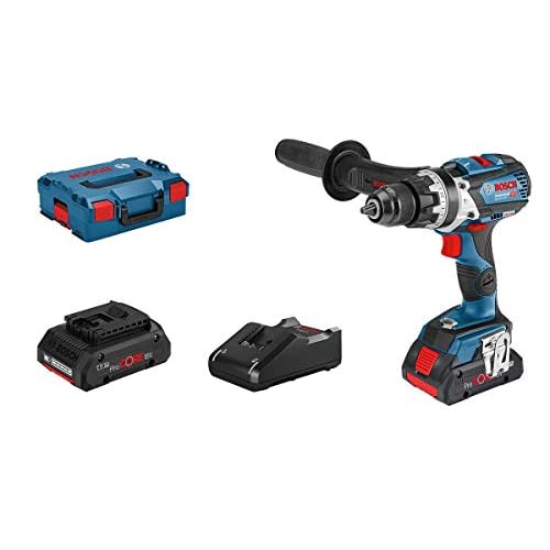 Bosch Professional 18V System Akku-Schlagbohrschrauber GSB 18V-110 C (max. Drehmoment 110 Nm, inkl. 2x4.0 Ah ProCore Akku, Ladegerät GAL 18V-40, in L-BOXX)