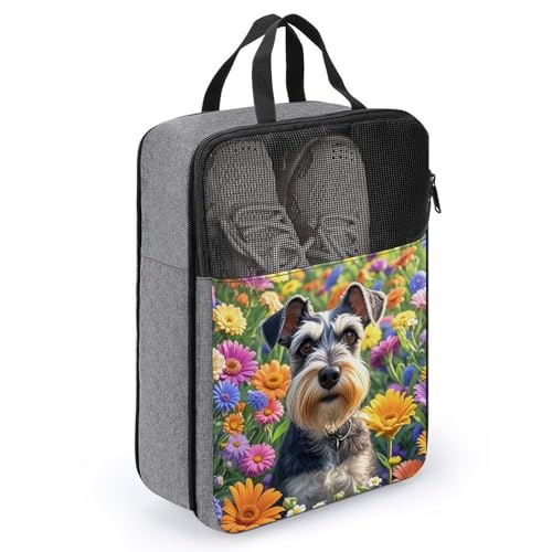 Bolsa de almacenamiento para zapatos de viaje Schnauzer: adiós a la suciedad 3