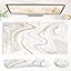 White Marble Stripes