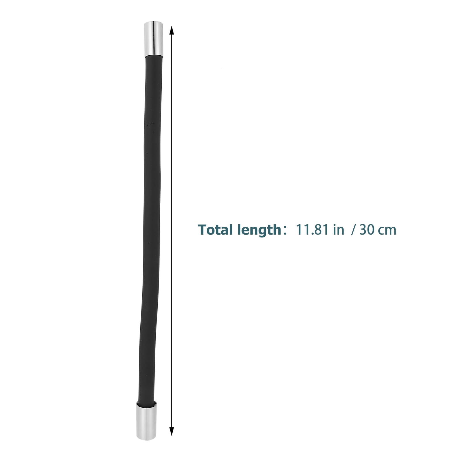 Yardenfun Extensor de Grifo de Cocina Negro 30 Cm Tubo Flexible Giratorio 360° Antisalpicaduras para Uso en Hoteles, Restaurantes y Balcones, Dispositivo de Extensión de Grifo Práctico