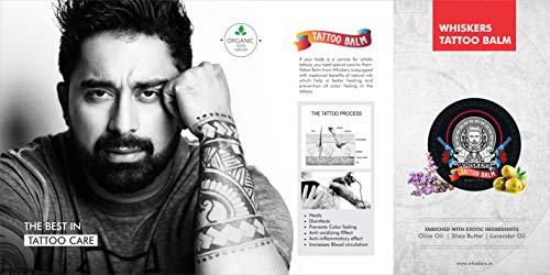 WHISKERS ® Tattoo After care Healing Balm with Vitamin A and D, Natural Herbs and Oils, Tattoo Enhancer, Ointment, Moisturizer, Lotion - No Parabens, No Petroleum Jelly, Not... - Image 5