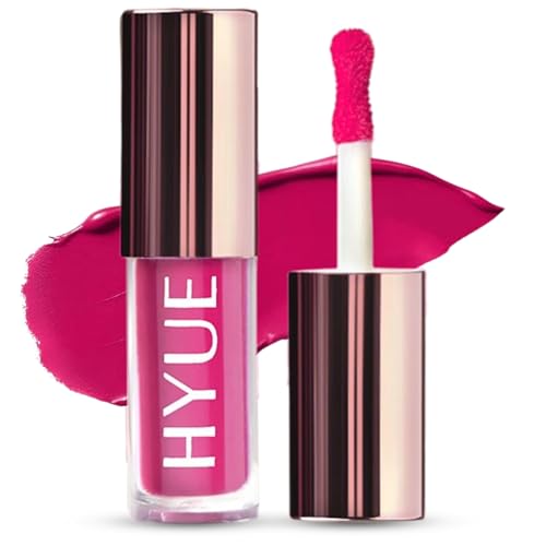 Image of HYUE HydraMatte Liquid Lipstick | 2.2ml | Pink Ink Soft-Matte Long-Wear | Intense Color | with Jojoba, Almond & Gooseberry Extracts | Travel-Friendly | Precision Tip | 16 Bold Shades