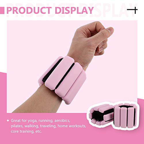 IMIKEYA 1 par de pesos de pulso com alças ajustáveis e pesos de pulso para mulheres, homens, treino,