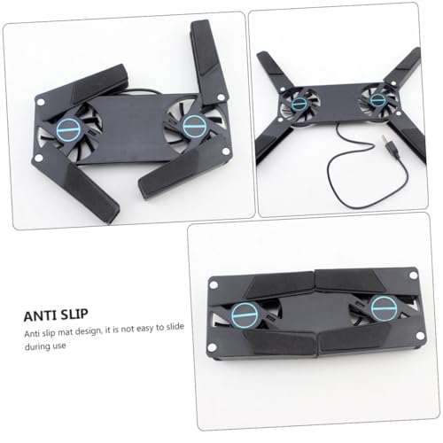 Base refrigerante para laptop con doble ventilador USB miniatura 3