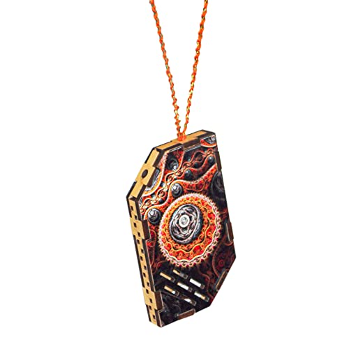 Image of Car Air Freshener Auto Perfume Car Decor Accessory Wood Scent Essential Oil Aroma pendant for Car Mirror Hanging Car Interior Diffusers Exclusive gifts (1 pcs, EUCALLYPTUS-FRAGRANCE)