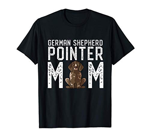 Divertente tedesco a pelo corto Pointer Dog Mom Love-r Maglietta
