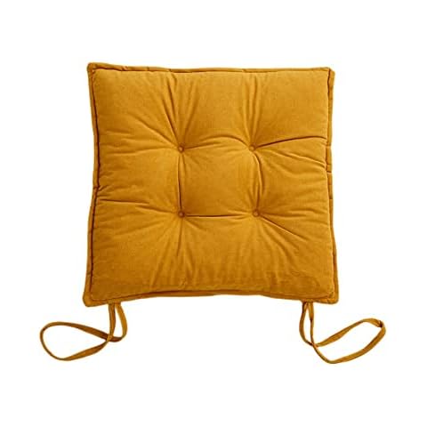 LoveisLove Corduroy Chair Pads with Ties Cover