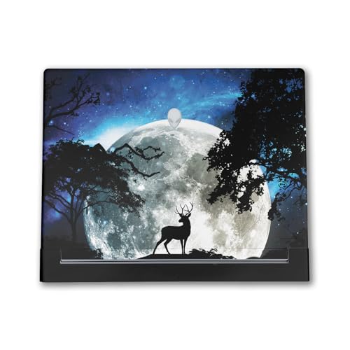 Image of Tablet Skin Compatible with Alienware X16 R2 (2024) - Moonlight Deer - Premium 3M Vinyl Protective Wrap Decal Cover - Easy to Apply | Crafted in The USA by MightySkins