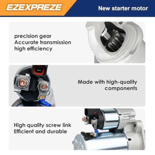 Image of Ezexpreze 10995N Starter for Hyundai Elantra(Mfd in USA) 2014-2016 L4 1.8L, 2017-2020 2.0L & Kia Forte 2019-2021 2.0L,for Hyundai Elantra 2014-2020 & Kia Forte 2019-2021, 1.8L 2.0L