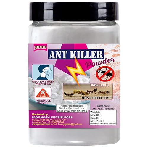 Image of Pmw - Jar Pack - Crawling Insect Killer - Red /Black Ant Kill Powder - Powerful - Concentrated - Ant Repellent Powder For Cockroach, bugs, ants, spiders etc.. (100)