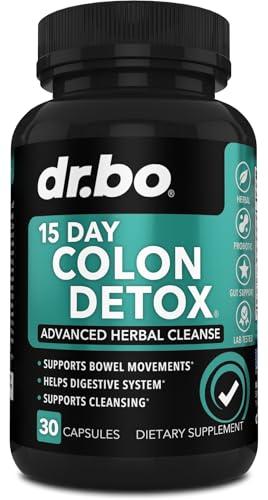 Colon Cleanser Detox for Weight Flush - 15 Day Intestinal Cleanse Pills & Probiotic - Fast Natural Laxative for Constipation Relief - Bowel Movement Supplements for Stomach Bloating, Gut Loss Support